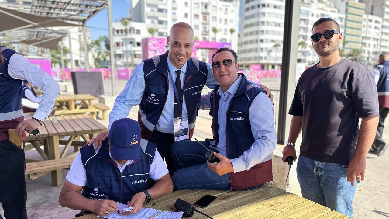 Accueil et enregistrement des agents Amana avant la mission